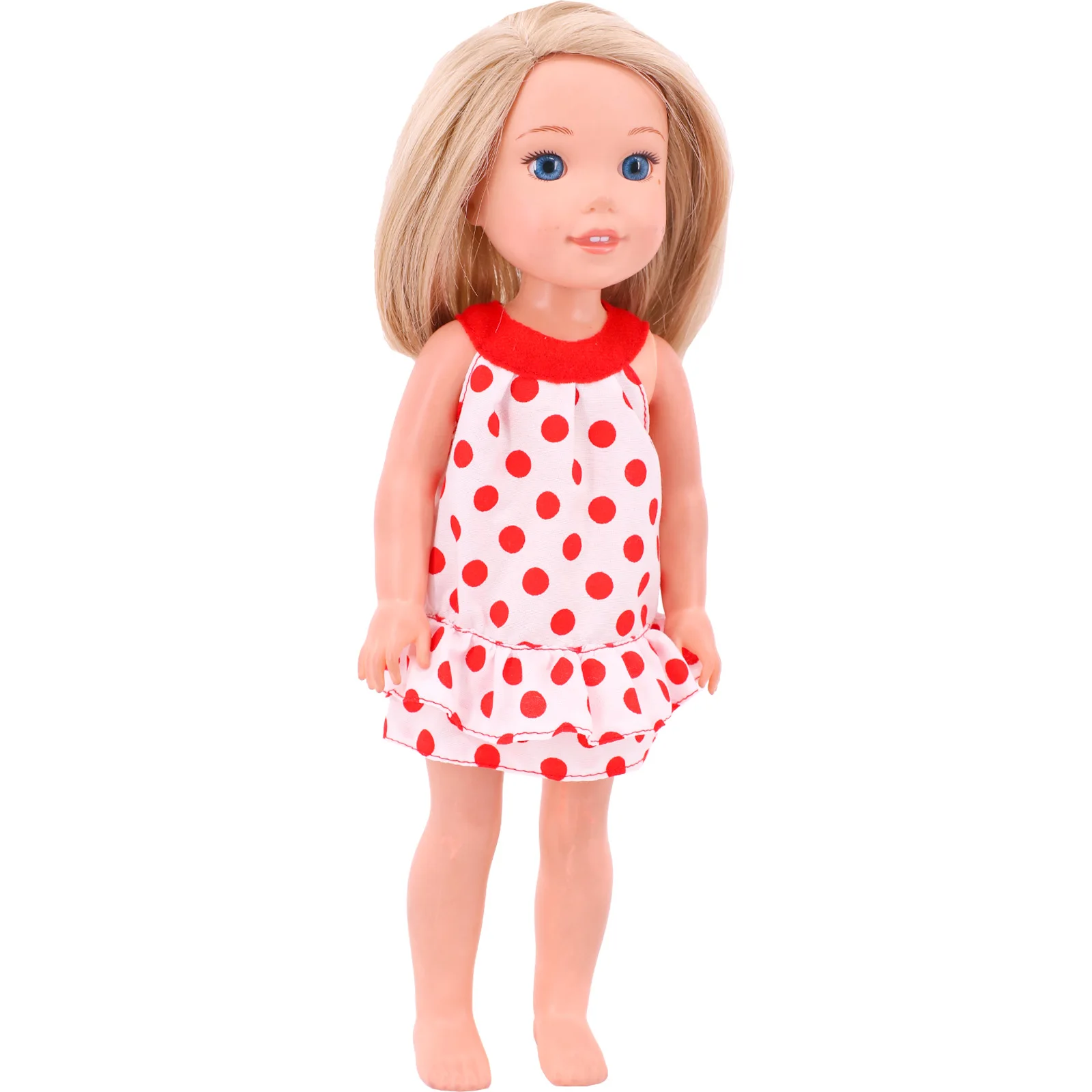 マルチスタイル人形服 かわいいドレス かわいいリボン 日常着 14.5インチ ウェリウィッシャーズ&38-40CM人形アクセサリー、女の子のおもちゃ用