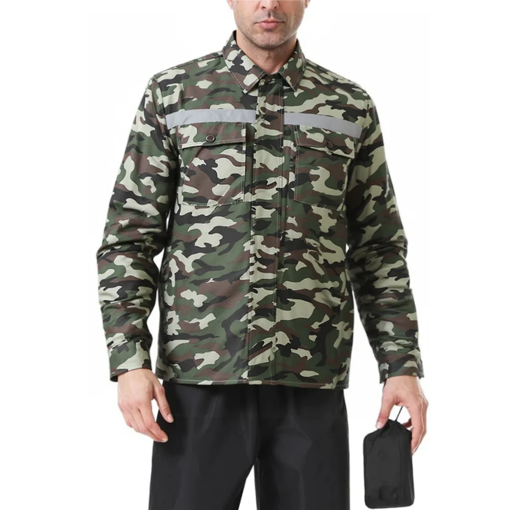 

COMXZ Summer Outdoor Cooling Fan Jacket Men -9℃ Air Conditioning Clothing Sun-Protcetive Coat Construction Work Clothes Jacket