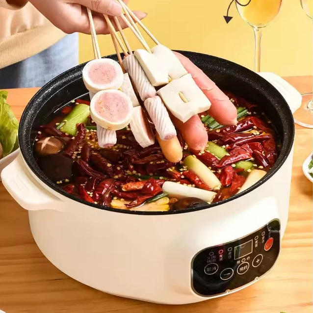 

Portable Factory Direct Kitchen Electric Hot Pot Non Stick Multi Functional Electric Cooking Pot