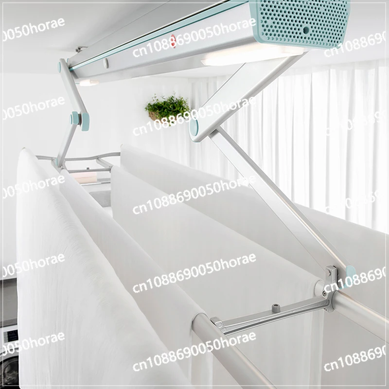 Home One Fashion Remote Control Electric Drying Rack Crane Arm Lifting Aluminum Alloy Simple Lighting Balcony Home Clothes Dryer