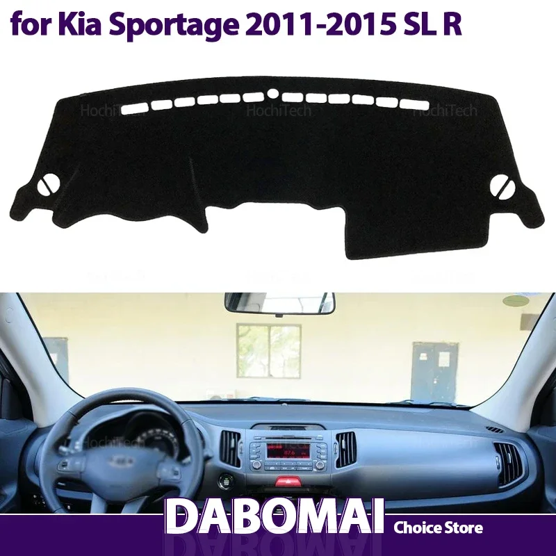 

Защитная накладка на приборную панель для Kia Sportage 2011 2012 2013 2014 2015 SL R, автомобильные аксессуары, солнцезащитный козырек на приборную панель, ковер Anto-UV