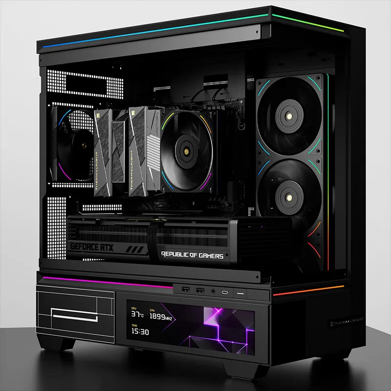 Thermalright ROYAL PRETOR 130 ULTRA مشعاع تبريد الهواء لعلبة الكمبيوتر، أنبوب الحرارة AGHP GEN4 7X6mm/دعم LGA1851/1700/AM5/AM4