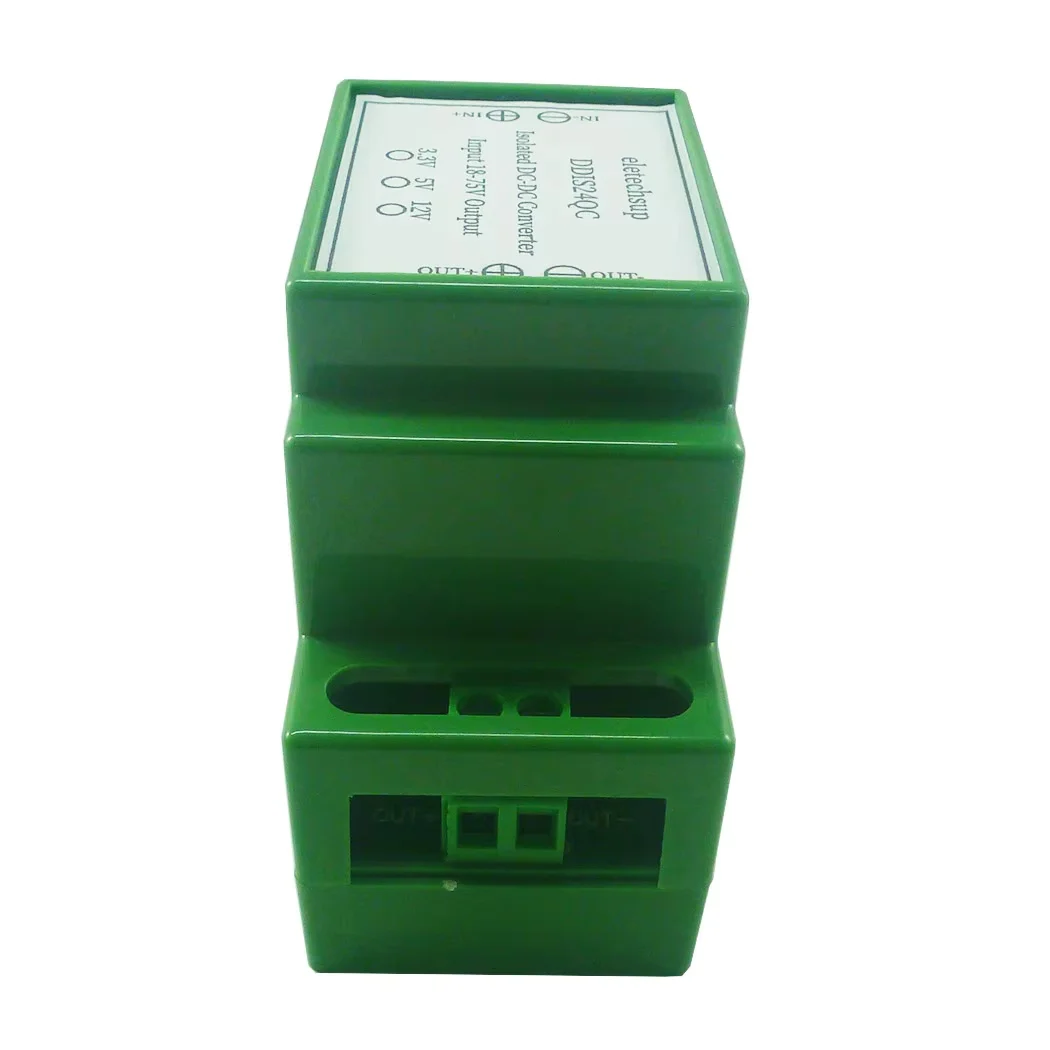15W DC 24V 36V 48V to 12V 5V 3.3V DIN Rail Isolated Power Supply Module DC-DC Buck Converter for PLC RS485 IO Relay LED