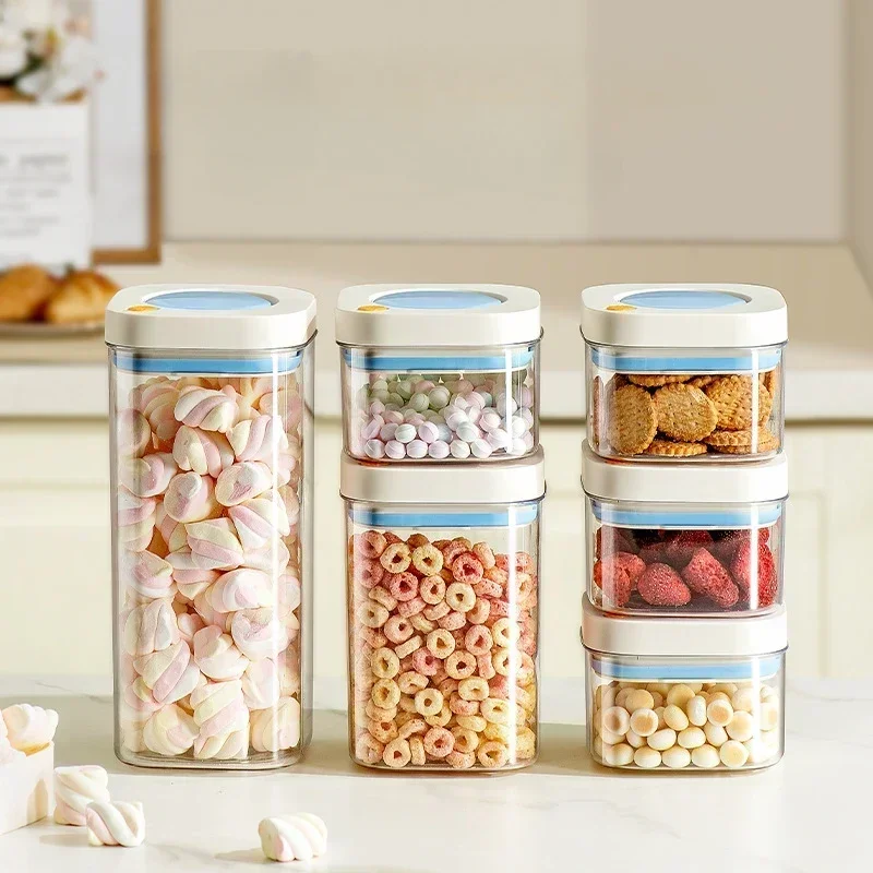 

Press Vacuum Sealed Jar Food Grade Storage Container Kitchen Storage Jar Coffee Beans And Grains Storage Jar