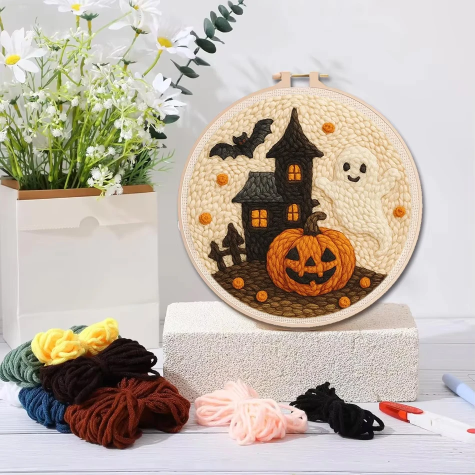 Punch Needle Kit Ghost Pumpkin - Kitchen Gadgets Crossword review and price