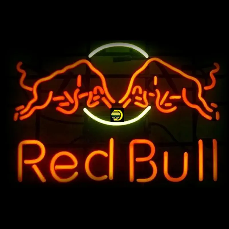 Neon Sign for Red handcraft Bull neon signboard Bar man Cave Energy Drink Club Pub Restaurant Brand neon light anuncio luminos