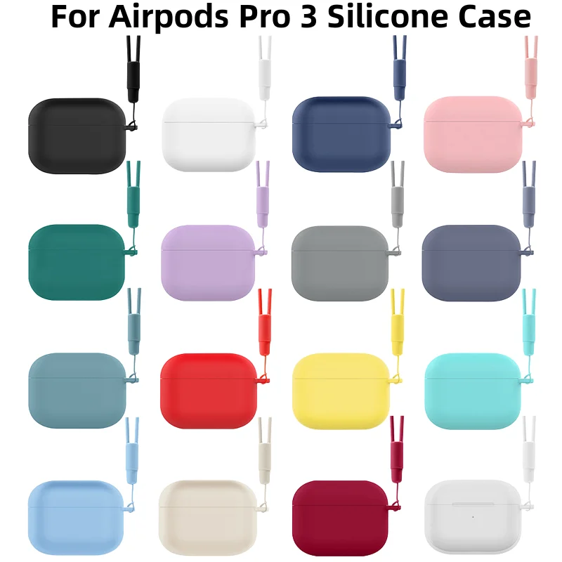 New For Airpods Pro 3 2025 Silicone Case Earphone Accessorie