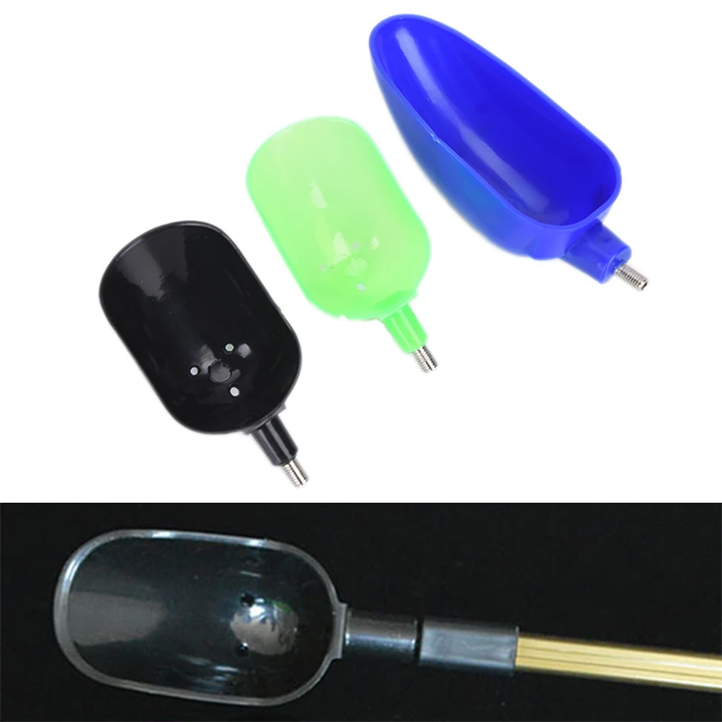 1PC Plastic Bait Casting Scoop for Feeding Boilies Carp Fishing Fish Bait Tool