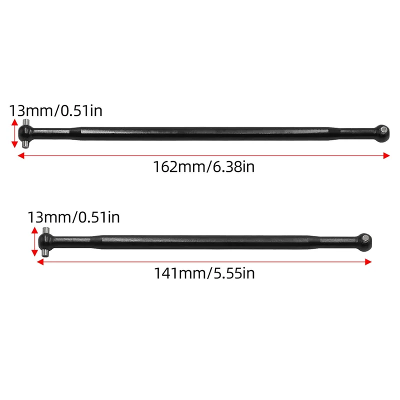 【Flash-Sale!】RC Car For 1/7 6S Big Rock Upgrade Drive Shafts Front Rear Center Kit RC Car Accessories