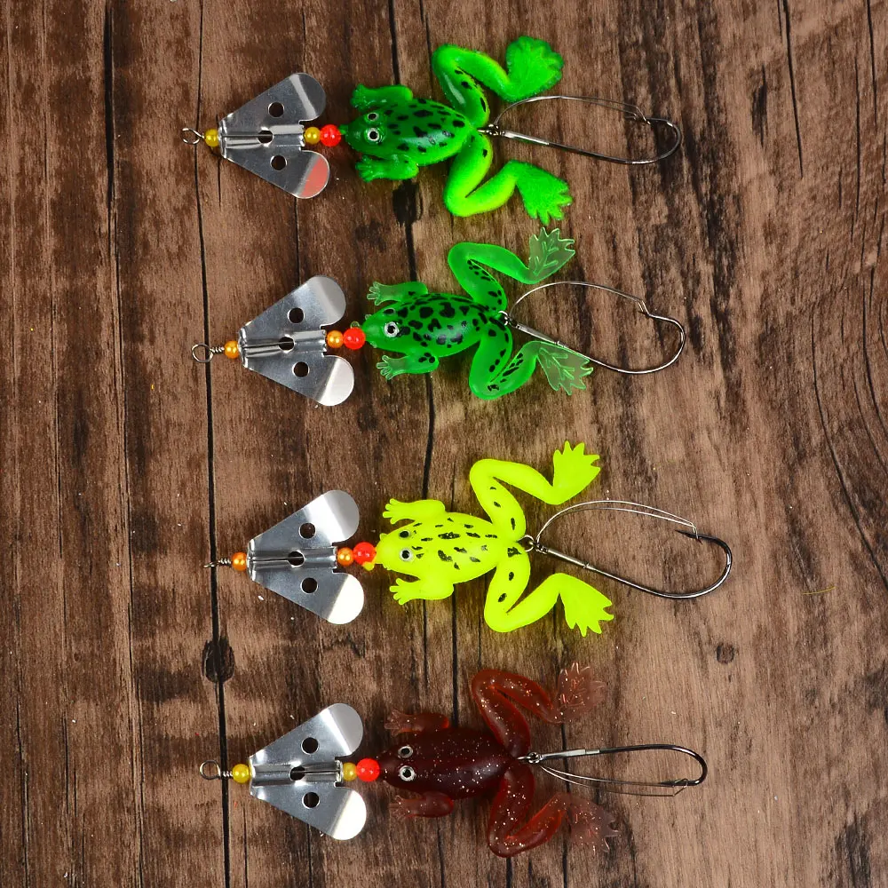 Esca Da Pesca Vintage A Crankbait In Legno Rana Toro Per Acqua Dolce