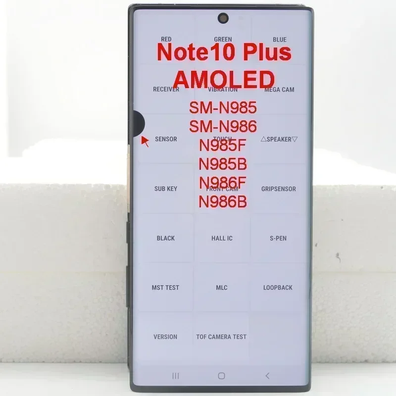 AMOLED For Samsung Galaxy Note10 Plus Replacement, For Samsung Note 10 Plus N975F N9750 Lcd Touch Screen Digitizer Replacement