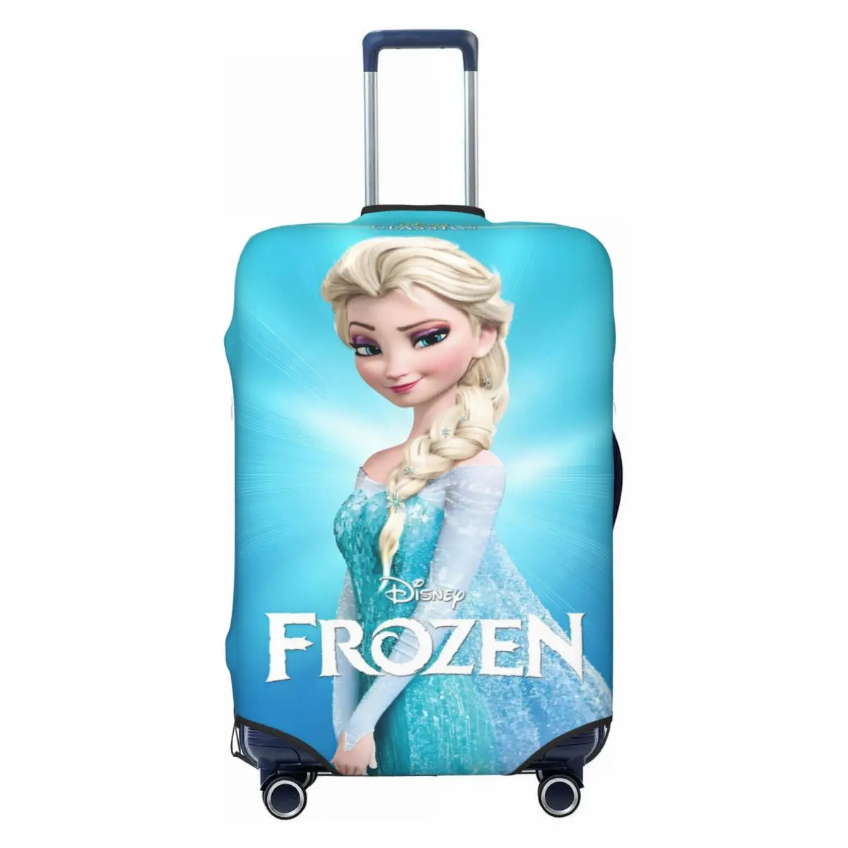 

Custom Cute Frozen Kawaii Princess Luggage Cover Protector Elastic Classical Anime Elsa&Anna Travel Suitcase Covers