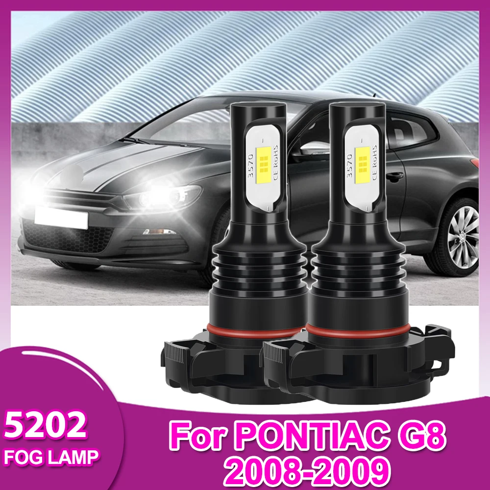 

For PONTIAC G8 2008-2009 Car LED Fog Light Bulbs High Intensity 15000LM DC12V Front Auto Fog Lamp Plug&Play