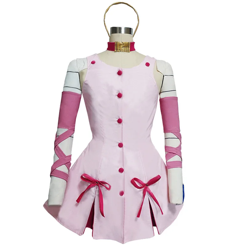 JoJo Ives Arre Adventure Anime Cosplay Costume, Robe Rose, Cheveux pour Halloween, ixde Carnaval, Crossdressing, Reimi, SugimPain