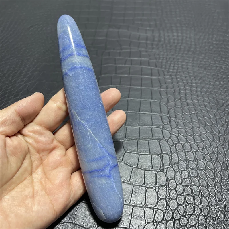 Blue Aventurine Quartz Massage Roller Yoni Wand Guasha Pleasure Stick Feminine Hygiene for Women Kegel Exerciser Health Care