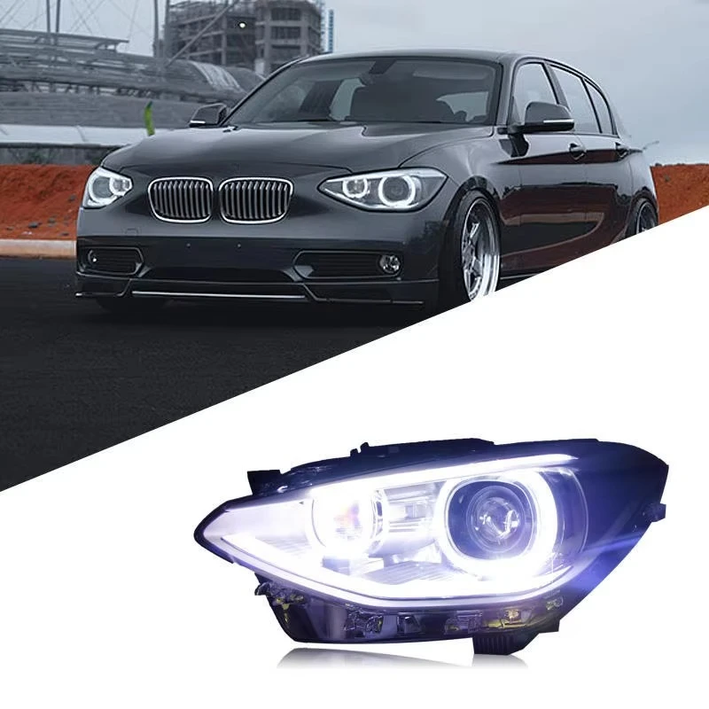 For BMW 1 Series F20 2014-2018 High-end Angel Eye LED Headlight Lighting System