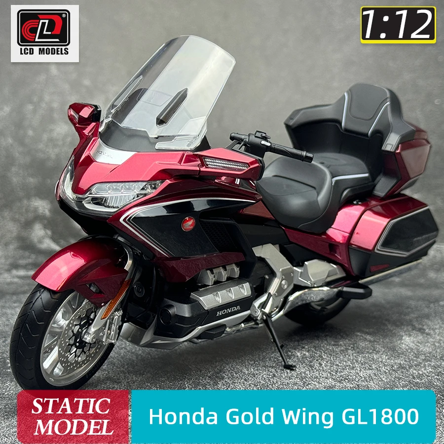 

ЖК-дисплей, масштаб 1:12, новая модель мотоцикла HONDA Goldwing GL1800, модель из сплава, статическая коллекция праздничных подарков