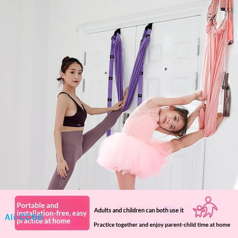 【C】Yoga Inversion Sling Door Mounted Backbend Strap High Polyester Heavy Duty For Home Fitness Back Opening Stretch