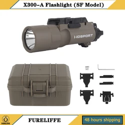High Output Weapon Flashlight for Picatinny Rails, Tactical Accessories.WOSPORT X300U Flashlight, 800 Lumens, Hunting Flashlight