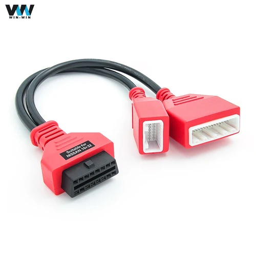 Imagen 1 del producto Adaptador OBD de puerta de enlace 16 + 32 adecuado para Nissan/Sylphy B18 Bypass Sgw No necesita contraseña OBD2 Cable de extensión OBD2 de 16 pines