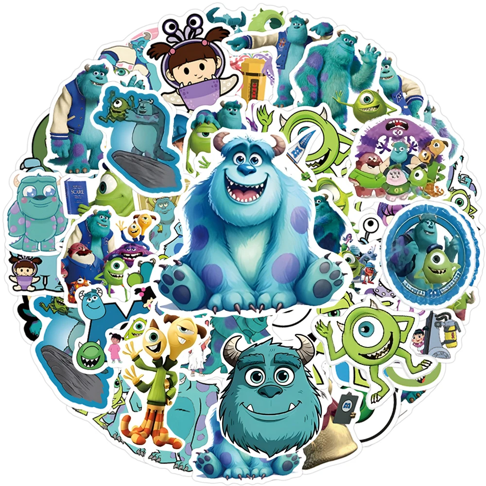 10/30/50PCS Disney Moive Monsters Inc Stickers Cartoon Decal Waterproof DIY Motorcycle Luggage Helmet Bike Cute Graffiti Sticker