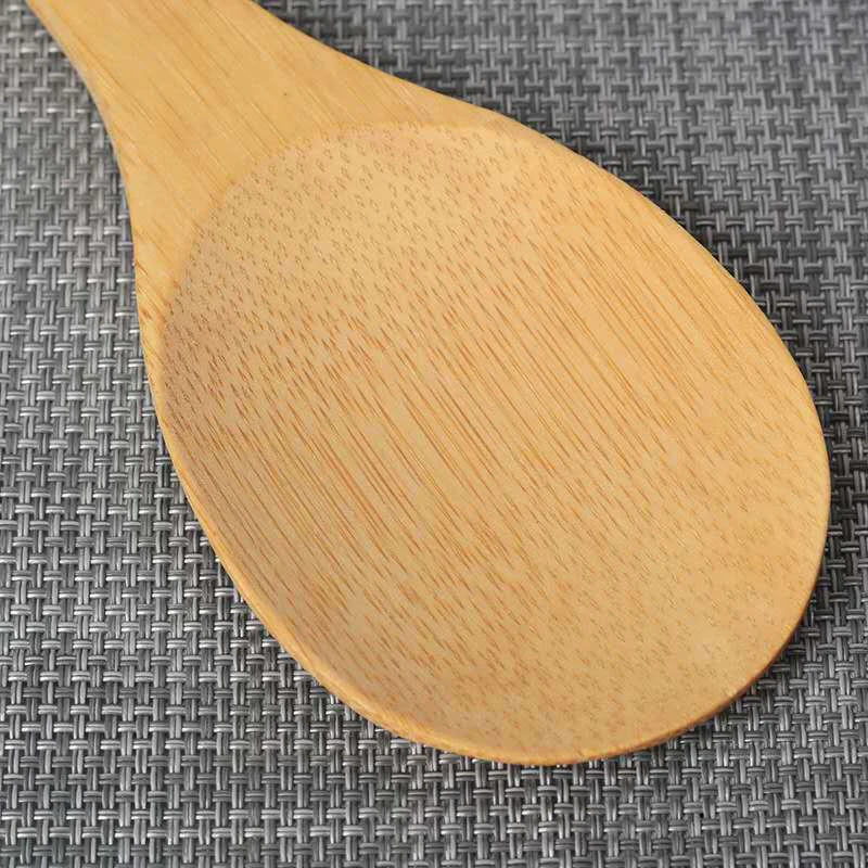 1pc Bamboo Spoon Wooden Kitchen Spoon Bamboo Rice Spoon Rice Shovel Large Soup Spoon Service Kitchenware Tableware Rice Spoon