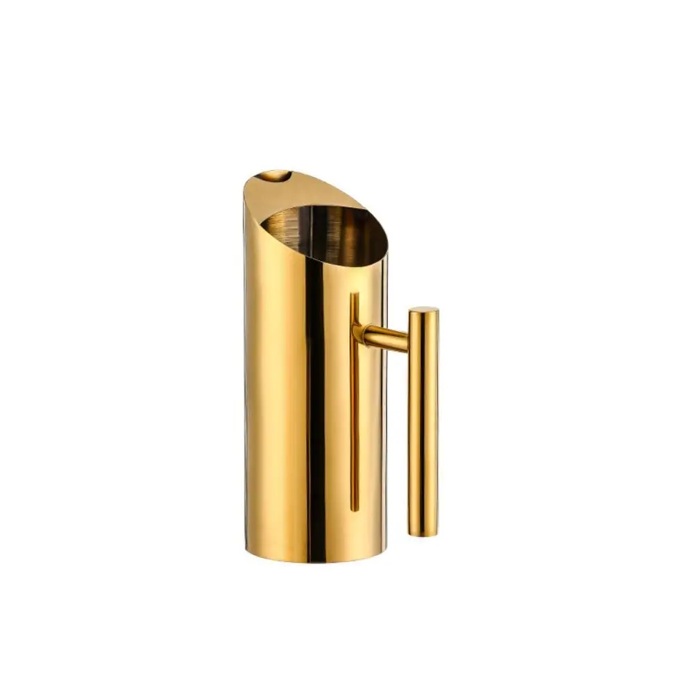 

Coffee Jug 1/1.5/2L Stainless Steel Water Jug Straight Silver/gold Cold Kettle Splash Proof Fall-resistant Pitcher KTV