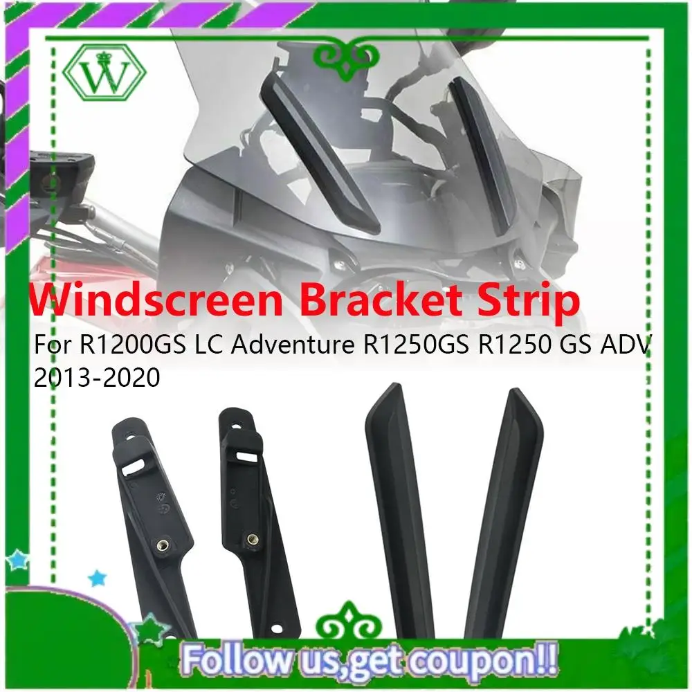 

AC34-Motorcycle Windshield Windscreen Bracket Strip Trim Kit For-BMW R1200GS LC Adventure R1250GS R1250 GS ADV 2013-2020