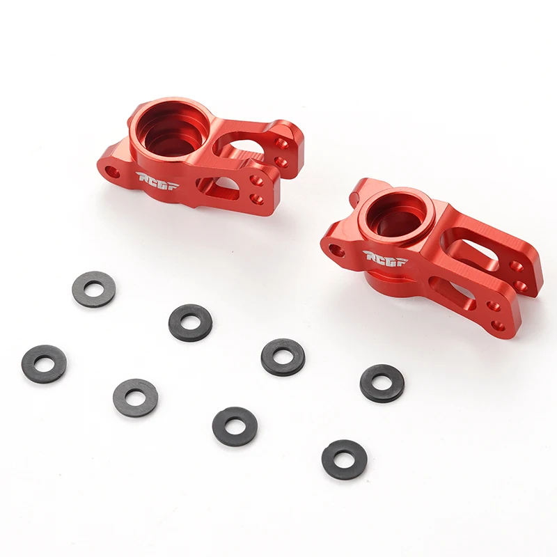

RCGOFOLLOW 2pcs Aluminum Alloy Wear Resistant Rear Hub Carrier For 1/10 Rear Hubs LSOi Lasernut U4 RC Car Part Green
