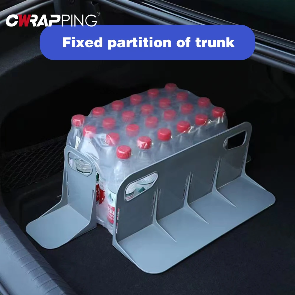 

Car Universal Trunk Storage Fixed Rack Holder 2 Sizes Multifunctional Auto Plastic Baffle Solid Baffle Back Trunk Fixed Holder