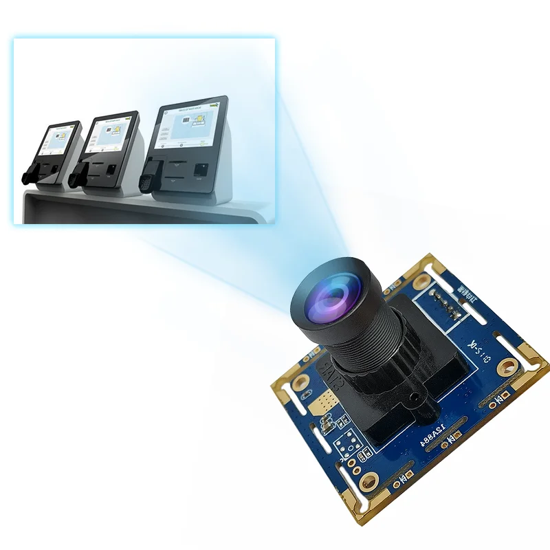 Self-Service Kiosk DFOV80, DFOV112 , DFOV150 Fixed Focus 12MP HD CMOS IMX377 USB Camera Module
