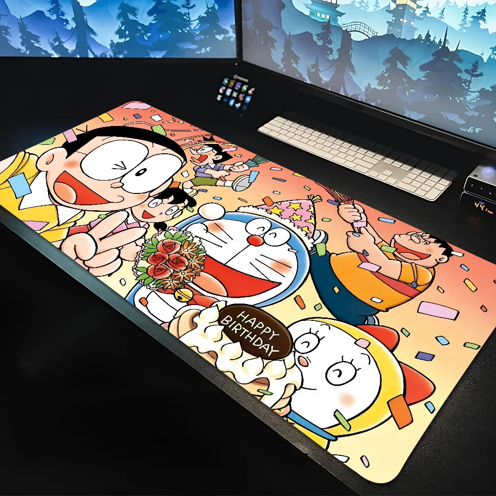 Anime D-Doraemon-n Mousepad Large Gaming Mouse Pad LockEdge Thickened Computer Keyboard Table Desk Mat