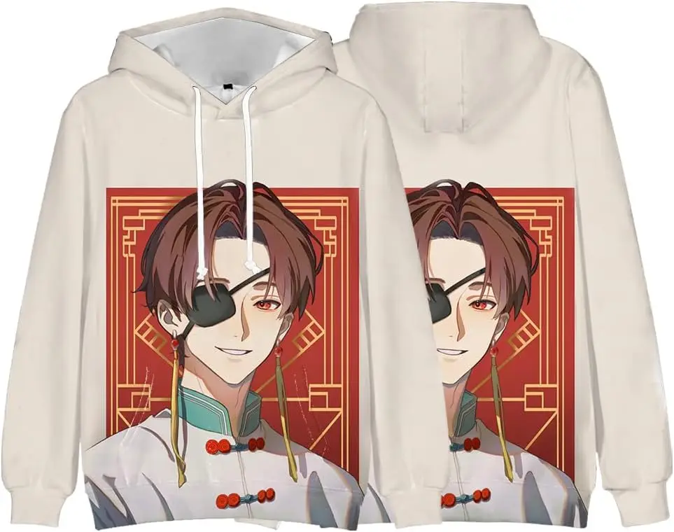 Sudadera con capucha cortavientos con bolsillos | Sudadera con capucha de anime SUO Hayato Kaji Ren | Sudadera de moda unisex