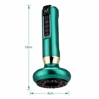 6/12 Gears Electric Cupping Massager Vacuum Suction Cup GuaSha Anti Cellulite Scraping Infrared Heat Body Slimming Massage 6