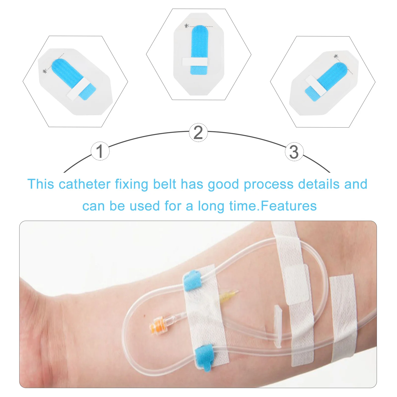

10 шт. универсальные фиксирующие ремни для катетера, регулируемый липкий ремешок, портативные фиксирующие ленты для медицинского катетера, держатель мешка для мочи
