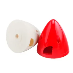 Hélice conique en plastique pour avion RC, accessoire en nylon, spinner rouge/blanc, 1.5 