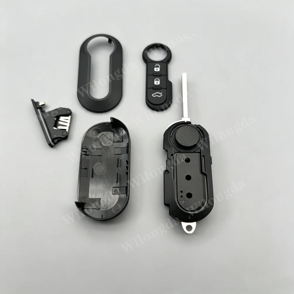3 Button Car Key Shell Case Cover for Fiat MPV Bravo Ducato 500 Doblo Grande Punto Qubo for Peugeot Boxer for Citroen Jumper