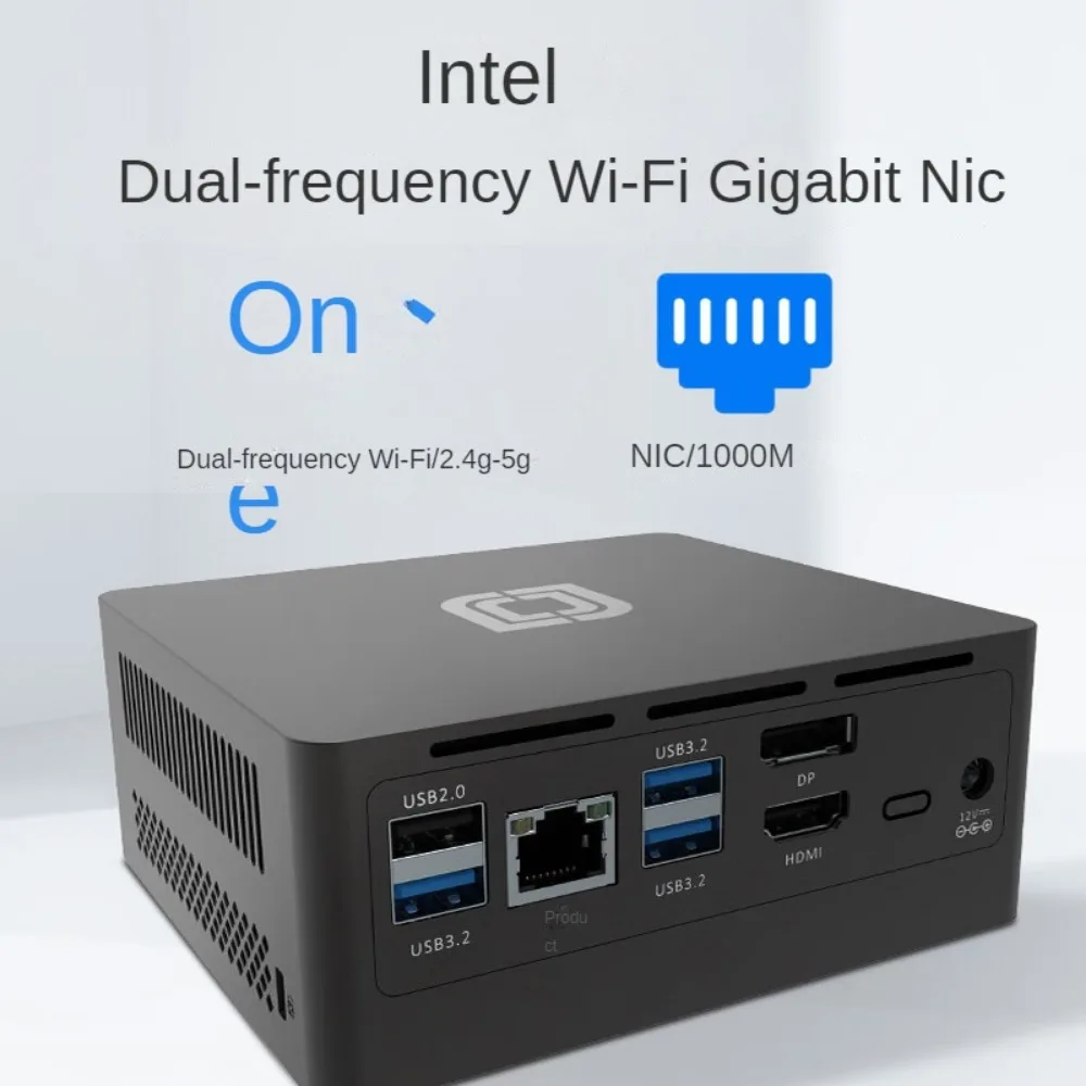 แรมคอมพิวเตอร์ขนาดเล็กสำหรับโฮสต์ N100รุ่น12th 8GB/16GB รอม128GB/256GB/512GB Windows 11MINI Desktop MINI Office