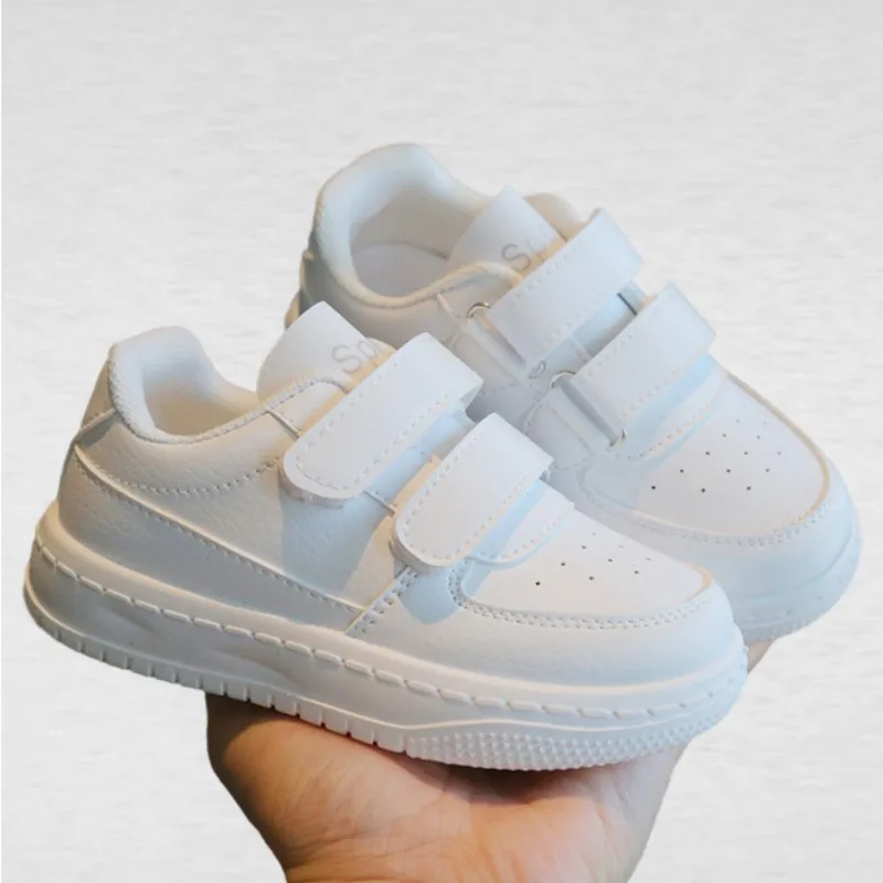

Модная спортивная обувь для детей, эргономичные детские кроссовки из искусственной кожи, детские кроссовки на мягкой подошве, теннисные туфли для мальчиков и девочек