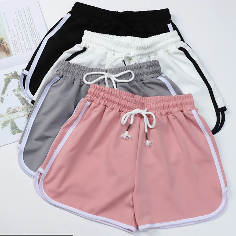 

ITOOLIN женские спортивные шорты на шнурке, повседневные свободные шорты трапециевидной формы для бега, летние широкие шорты для йоги, женские прямые брюки