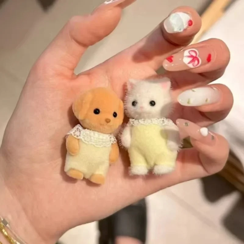 Figurine originale de dessin animé Sylvanian Families, série bébé de la maternelle, modèle de décoration, pendentif, jouet pour enfants, ornement de salle, cadeau d'anniversaire