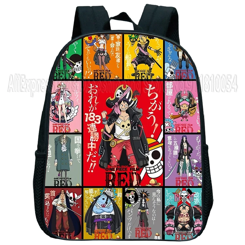 One Piece Luffy Kindergarten Backpack Toddler Kids School Bag Zoro Law 3D Cartoon Toddler Baby Shoulder Bag Children Gift