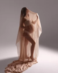 Accesorio de estudio de fotografía de maternidad, tela de gasa transparente para embarazo Simple pero elegante, tela de modelado Simple de tul