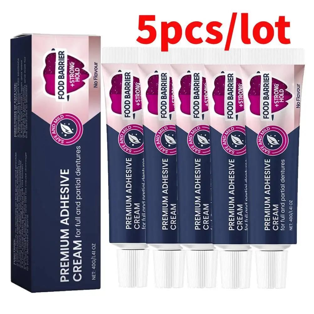 5pcs Fixodent Dental Adhesive Cream For Denture Original Strong Complete Professional Dentures Glue Dentistry Products Mater