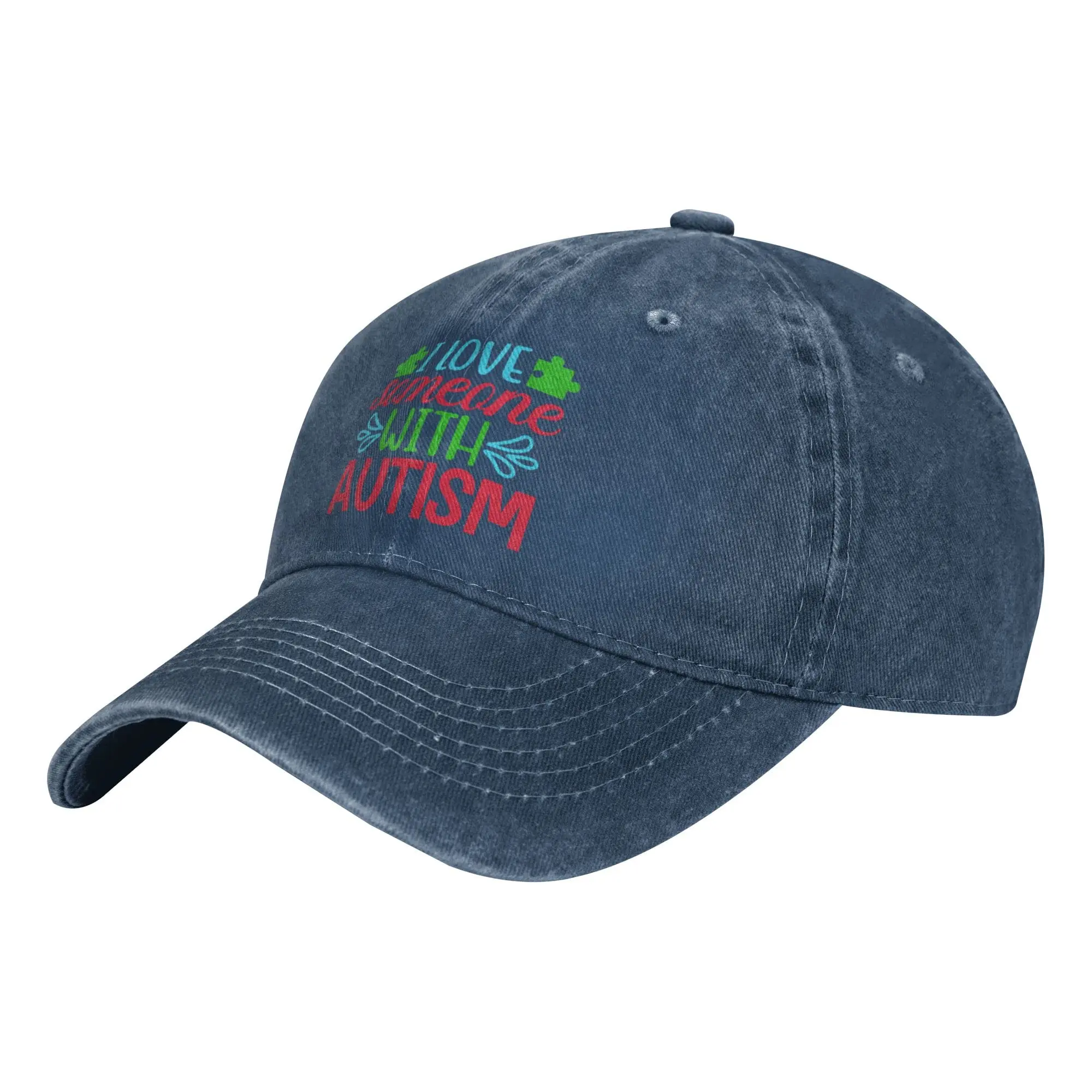 I Love Someone with Autism Hat Funny Dad Hat for Men Women Baseball Caps