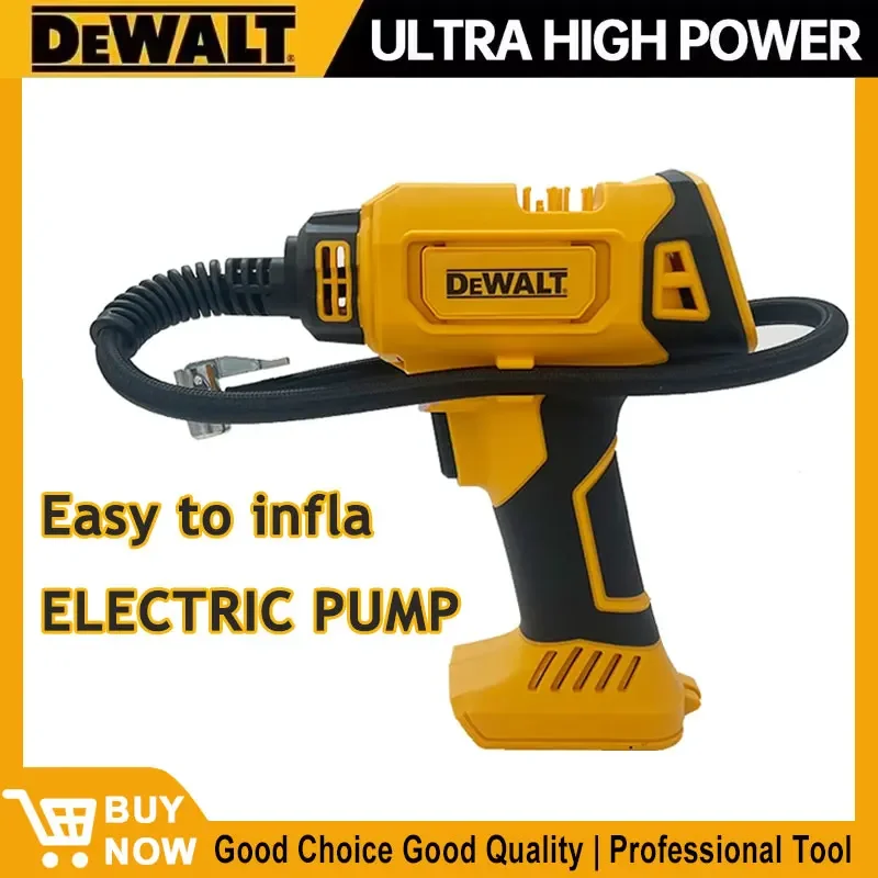 

DeWALT Battery Air Compressor Automatic Tire Inflator Cordless Electric Pump with Digital Pressure Gauge for Car Bike
