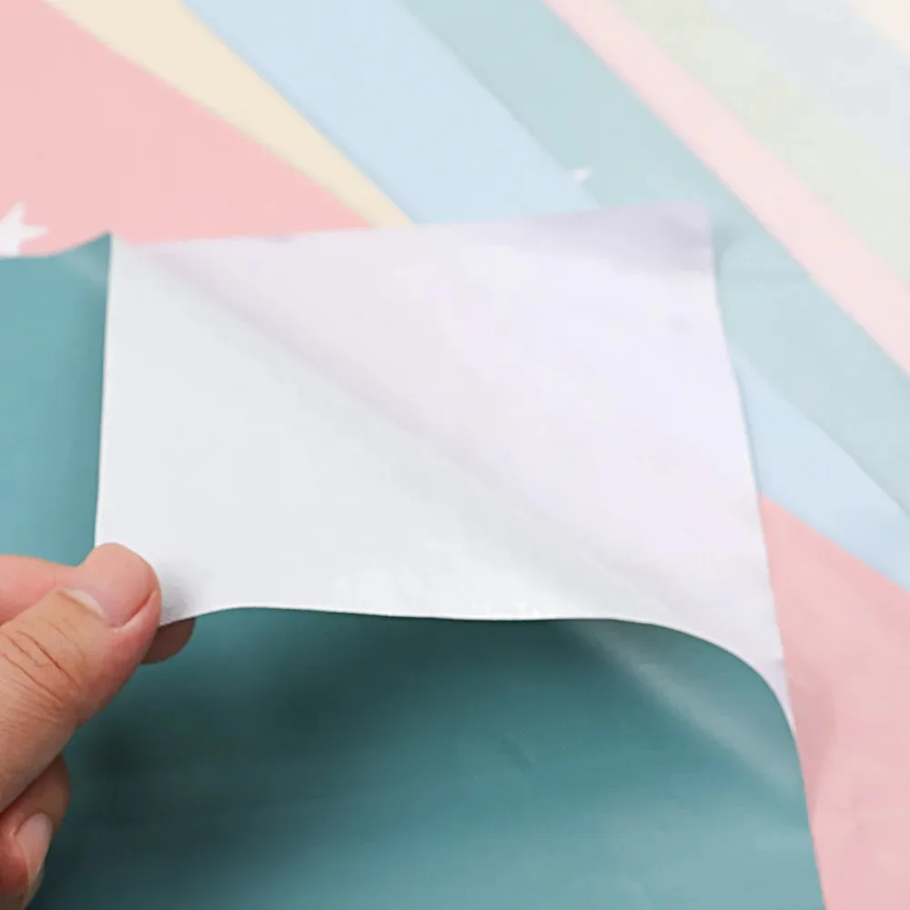 PVC Macaron Solid Color Self-adhesive Wallpaper for Bedroom and Dormitory Renovation Waterproof and Mildew Proof Paper Home