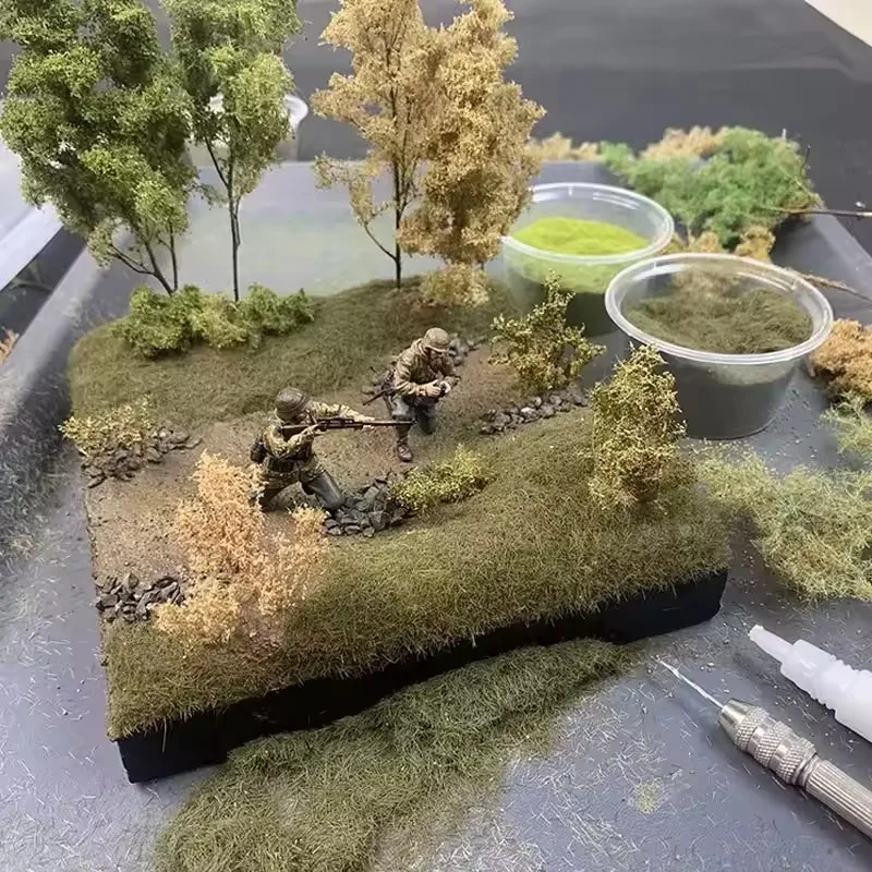 Simulation d'arbre modèle de végétation, Mini buisson de plante Chenopodium pour Table de sable, jeu de guerre militaire, matériaux de scène de Train ferroviaire, 1 boîte