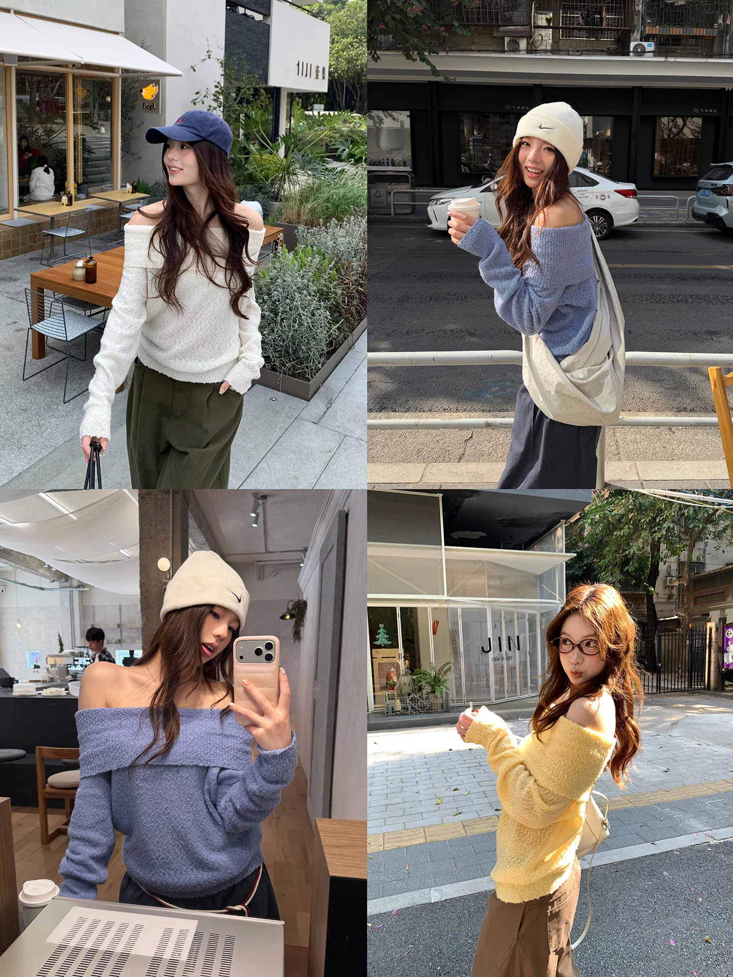 

Женский модный вязаный свитер с открытыми плечами, круглым вырезом, из чистой шерсти, с длинными рукавами, весна 2026, новинка