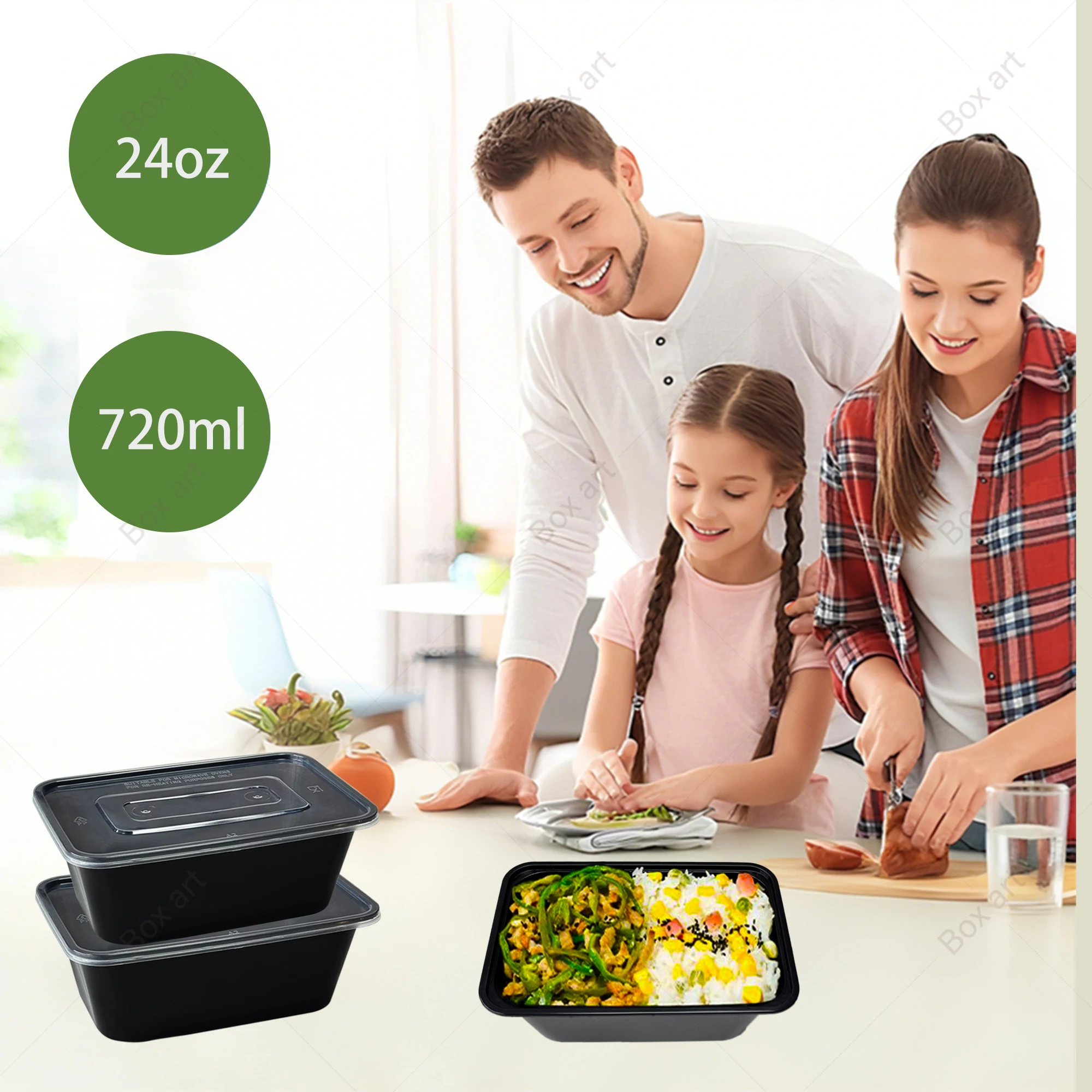 15/50Pcs, 720ml Rectangular Me - Meal Prep Menu review and price